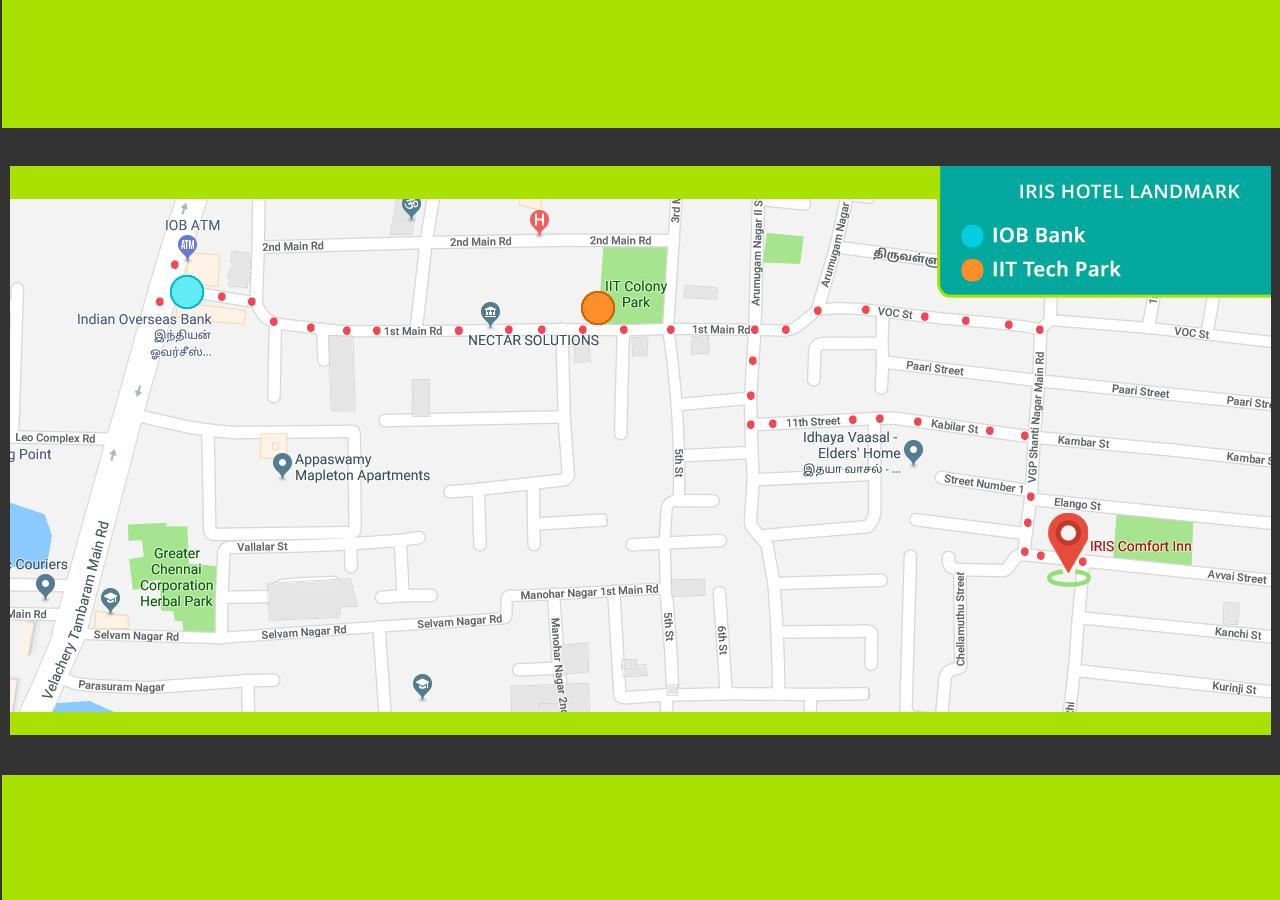 Iris Comfort Inn Chennai Bagian luar foto
